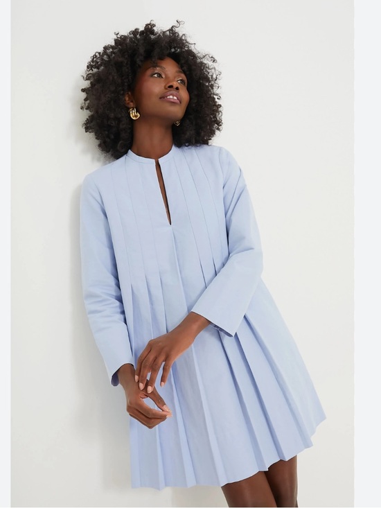 Tuckernuck Dresses & Skirts - Tuckernuck Dress Luella Mini Pleated in Sky Blue